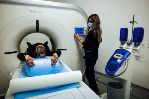 Patient Going Through a CT Scan