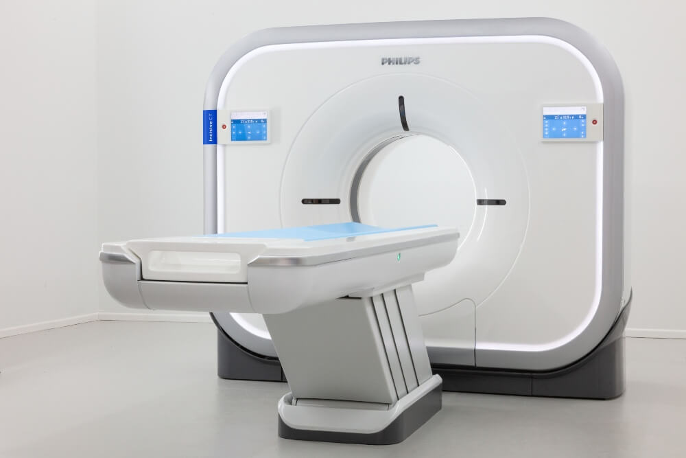 CT scanner at Pulse Cardiology Center